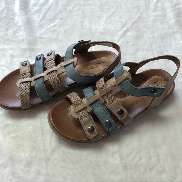 NWOB 𝅺Rockport Cobb Hill Rubey T-Strap Sandals Size 6 - Picture 2 of 9
